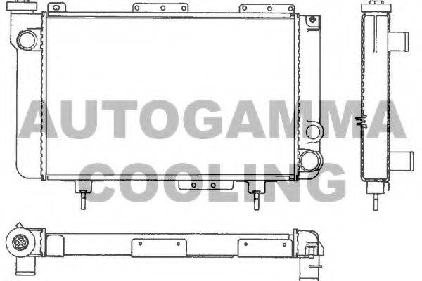 AUTOGAMMA 100820 Радіатор, охолодження двигуна