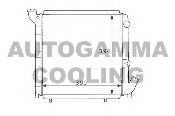 AUTOGAMMA 100826 Радіатор, охолодження двигуна