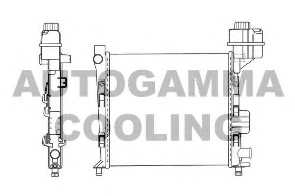 AUTOGAMMA 101358 Радіатор, охолодження двигуна