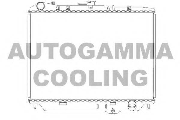 AUTOGAMMA 102127 Радіатор, охолодження двигуна