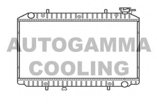 AUTOGAMMA 102199 Радіатор, охолодження двигуна