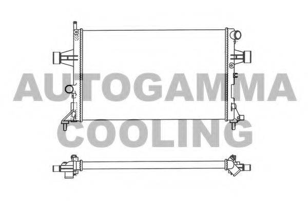 AUTOGAMMA 102220 Радіатор, охолодження двигуна