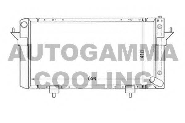 AUTOGAMMA 102291 Радіатор, охолодження двигуна