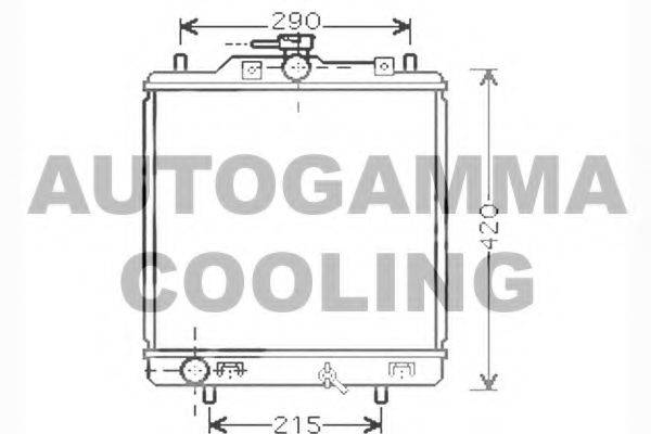 AUTOGAMMA 102325 Радіатор, охолодження двигуна