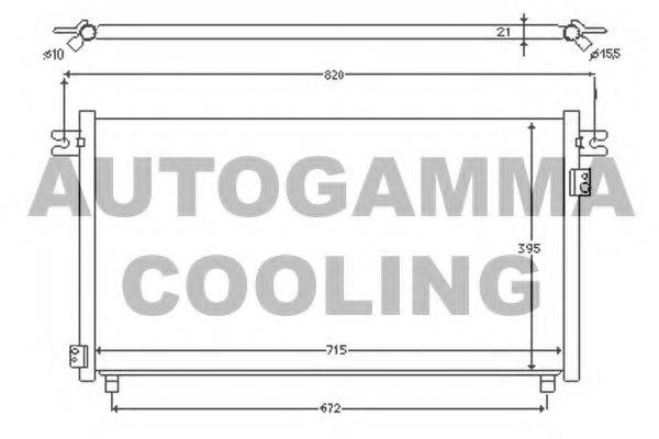 AUTOGAMMA 102724 Конденсатор, кондиціонер