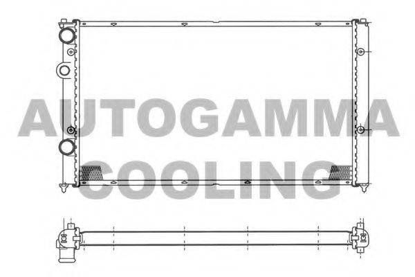 AUTOGAMMA 103043 Радіатор, охолодження двигуна