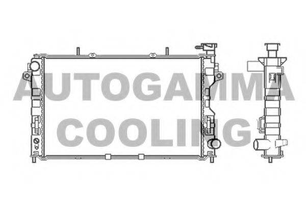 AUTOGAMMA 103400 Радіатор, охолодження двигуна