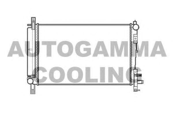 AUTOGAMMA 103401 Радіатор, охолодження двигуна