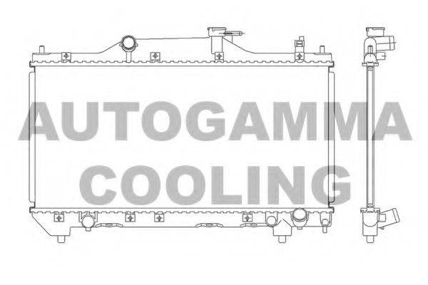 AUTOGAMMA 103534 Радіатор, охолодження двигуна