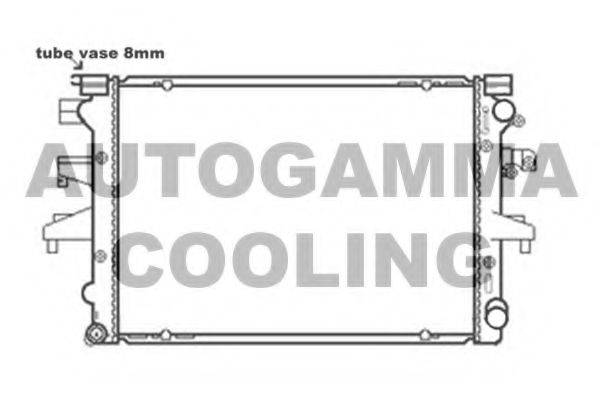AUTOGAMMA 103545 Радіатор, охолодження двигуна