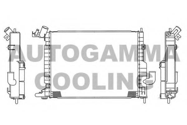 AUTOGAMMA 103600 Радіатор, охолодження двигуна
