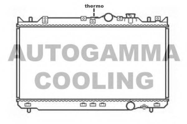 AUTOGAMMA 103802 Радіатор, охолодження двигуна