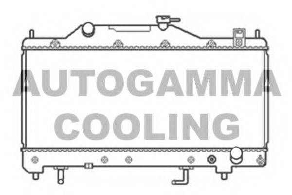 AUTOGAMMA 103814 Радіатор, охолодження двигуна