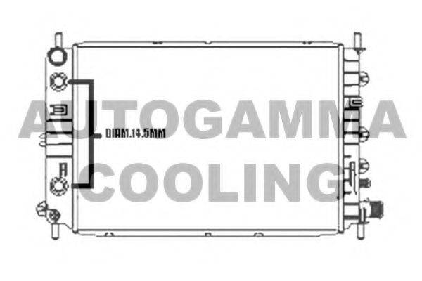 AUTOGAMMA 104170 Радіатор, охолодження двигуна