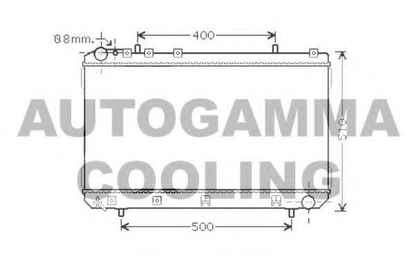 AUTOGAMMA 104257 Радіатор, охолодження двигуна