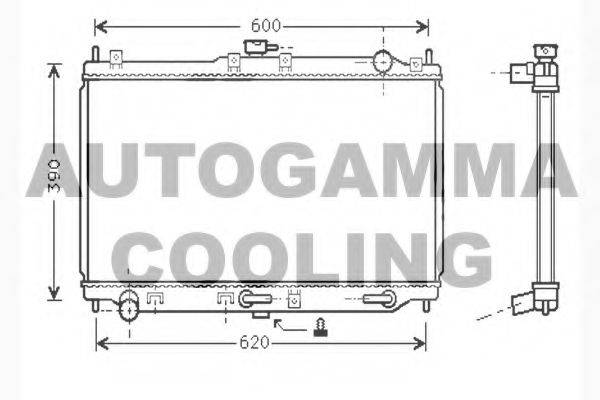 AUTOGAMMA 104285 Радіатор, охолодження двигуна