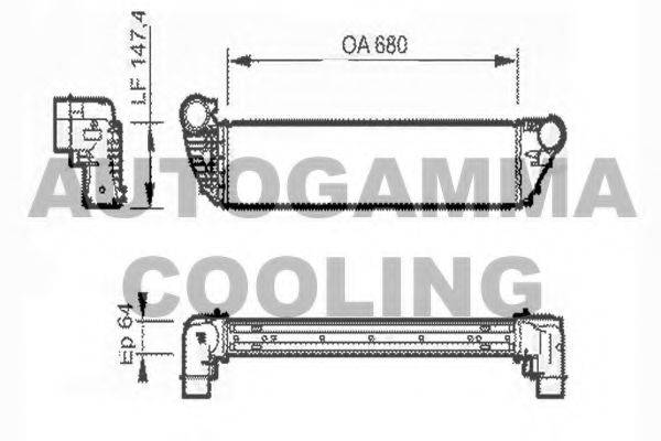 AUTOGAMMA 104413 Інтеркулер