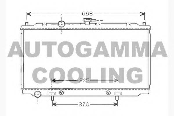 AUTOGAMMA 104553 Радіатор, охолодження двигуна