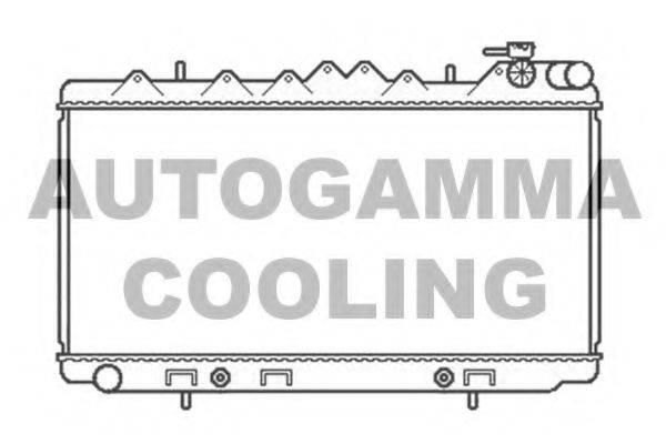 AUTOGAMMA 104693 Радіатор, охолодження двигуна