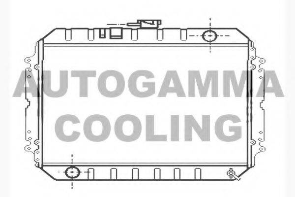 AUTOGAMMA 104696 Радіатор, охолодження двигуна