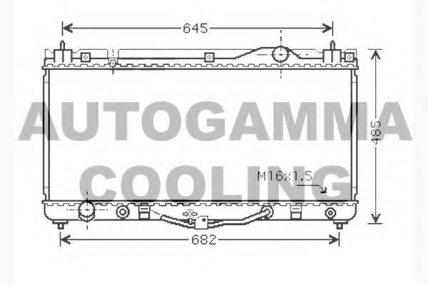 AUTOGAMMA 104717 Радіатор, охолодження двигуна