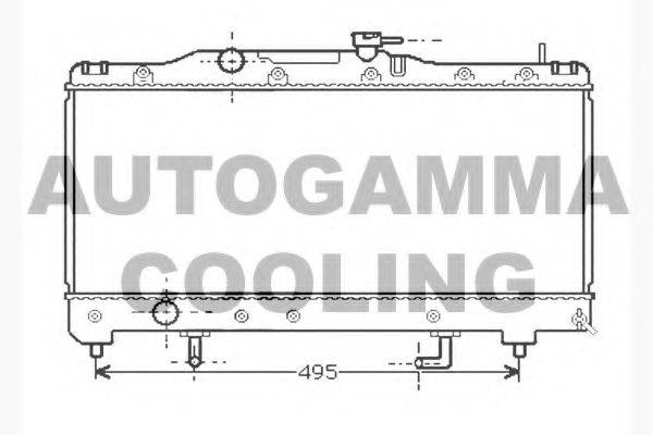 AUTOGAMMA 104718 Радіатор, охолодження двигуна