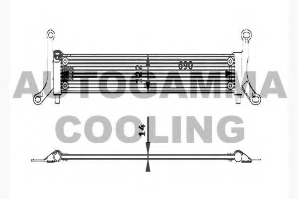 AUTOGAMMA 104750 Радіатор, охолодження двигуна