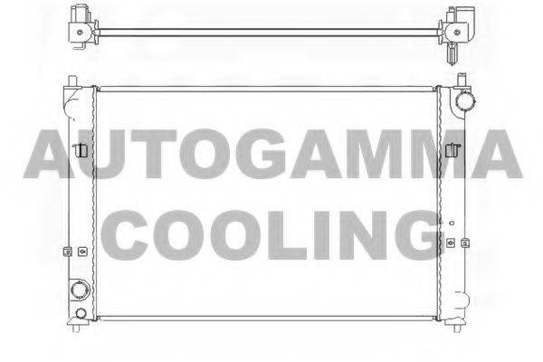 AUTOGAMMA 104852 Радіатор, охолодження двигуна