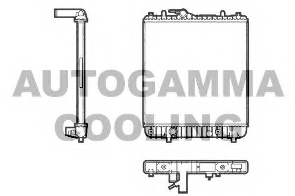 AUTOGAMMA 104864 Радіатор, охолодження двигуна