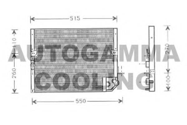 AUTOGAMMA 105032 Конденсатор, кондиціонер