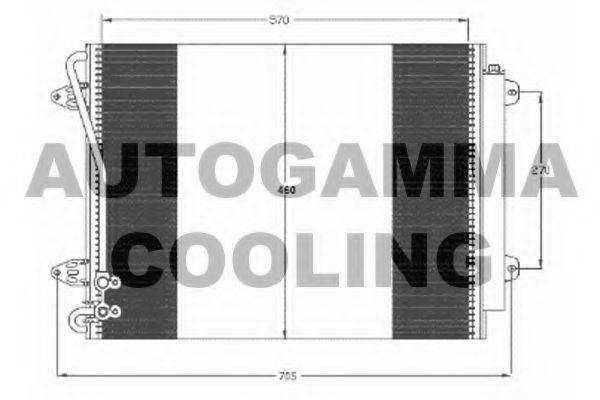 AUTOGAMMA 105038 Конденсатор, кондиціонер