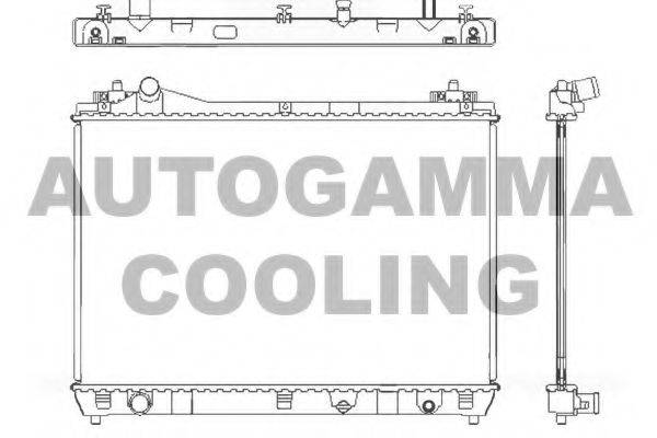 AUTOGAMMA 105103 Радіатор, охолодження двигуна