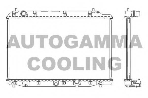 AUTOGAMMA 105126 Радіатор, охолодження двигуна