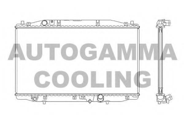 AUTOGAMMA 105211 Радіатор, охолодження двигуна