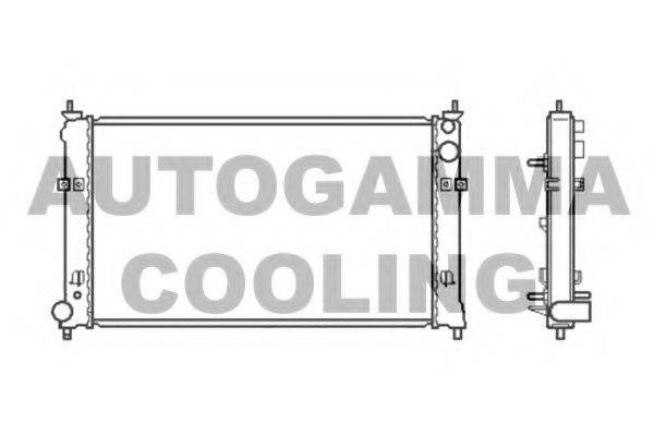 AUTOGAMMA 105435 Радіатор, охолодження двигуна