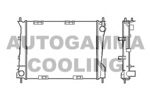 AUTOGAMMA 105468 Радіатор, охолодження двигуна