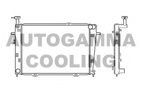 AUTOGAMMA 105581 Радіатор, охолодження двигуна