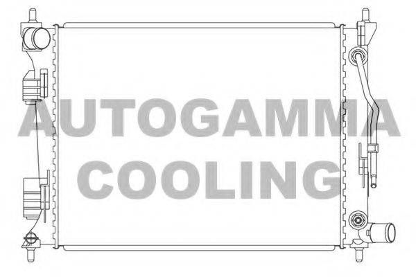 AUTOGAMMA 105834 Радіатор, охолодження двигуна
