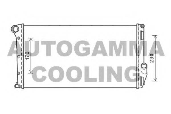 AUTOGAMMA 105873 Радіатор, охолодження двигуна