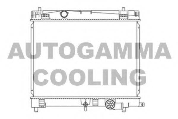 AUTOGAMMA 105907 Радіатор, охолодження двигуна