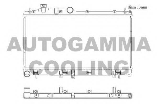 AUTOGAMMA 105933 Радіатор, охолодження двигуна