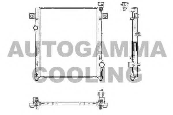 AUTOGAMMA 107351 Радіатор, охолодження двигуна