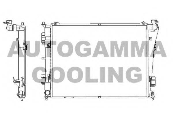 AUTOGAMMA 107389 Радіатор, охолодження двигуна