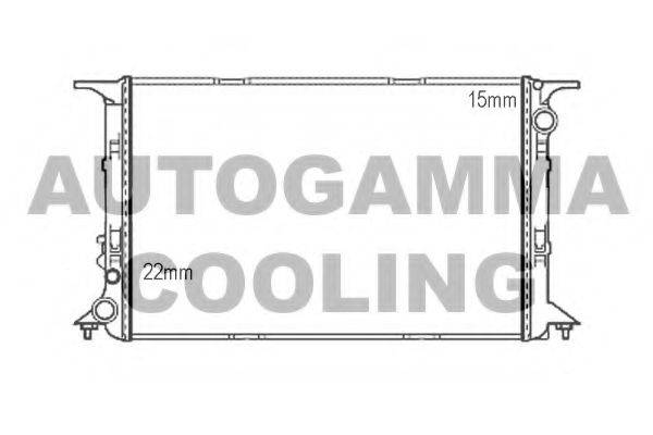 AUTOGAMMA 107403 Радіатор, охолодження двигуна