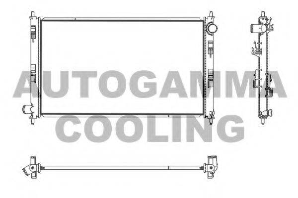 AUTOGAMMA 107436 Радіатор, охолодження двигуна