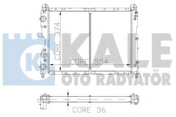 KALE OTO RADYATOR 101898 Радіатор, охолодження двигуна