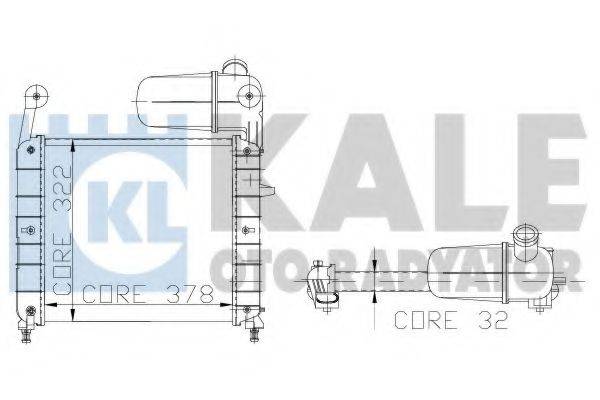 KALE OTO RADYATOR 102200 Радіатор, охолодження двигуна