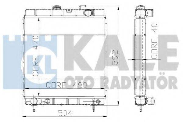 KALE OTO RADYATOR 105900 Радіатор, охолодження двигуна