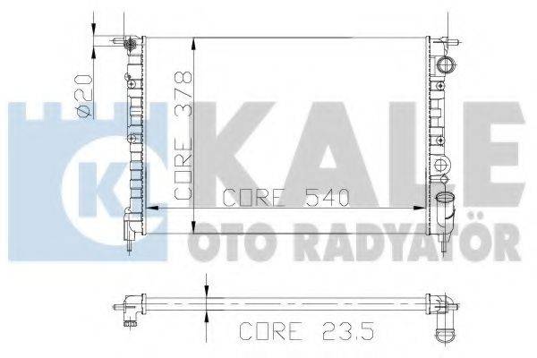 KALE OTO RADYATOR 108300 Радіатор, охолодження двигуна