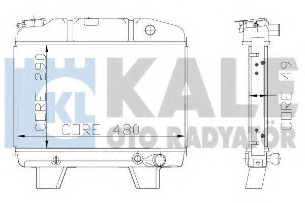 KALE OTO RADYATOR 117700 Радіатор, охолодження двигуна